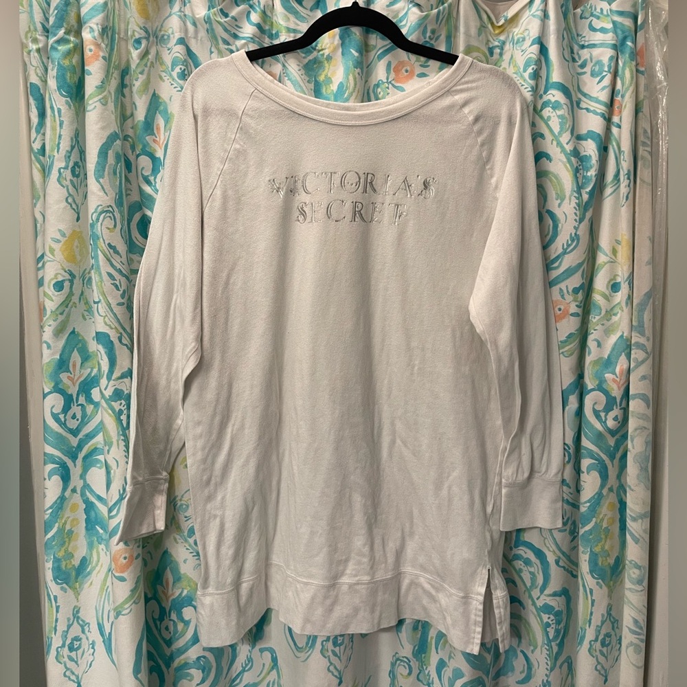 Super soft, white Victoria’s Secret nightgown- Medium